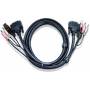 Aten - 2L-7D05UD - Video- / USB- / Audio-Kabel - USB, Stereo Mini-Klinkenstecker, DVI-D (M) bis Stereo Mini-Klinkenstecker, USB Typ B, 