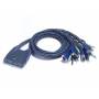 Aten - Petite CS64US - KVM-/Audio-/USB-Switch - 4 x KVM/Audio/USB - 1 lokaler Benutzer - Desktop (CS64US-AT)