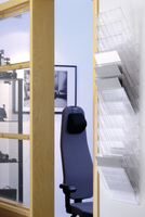 Durable - Soporte para folletos de pared �FlexiBoxx 30,50 cm (12 pulgadas), dispensador de folletos A4 en formato horizontal, sistema de pared ampliable (1709781400)