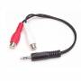 Startech - StarTech.com Cable Convertidor Adaptador Audio 15cm Mini Jack 3,5 mm a RCA Estreo - Conversor