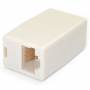 Startech - StarTech.com Caja de Empalme Acoplador para Cable Cat5 Ethernet UTP - 2x Hembra RJ45 - Beige