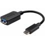 Microconnect - Microconnect USB3.1CAF02BH cable USB USB C USB A Macho Hembra Negro, Azul, Plata