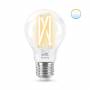 Wizconnected - WiZ Filament-Lampe, transparent, 60 W A60 E27, Intelligentes Leuchtmittel, WLAN,