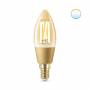 Philips - WiZ Filament LED-Lampe Kerze Amber C35 E14 - Intelligente Glhbirne - Gold - WLAN - E14 - Multi - 2000 K [Energieklasse G] 