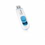 Adata - ADATA 64GB USB Stick C008 Slider USB 2.0 weis blau (AC008-64G-RWE)