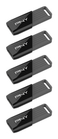 Pny - Attach� X - USB-Flash-Laufwerk - 32 GB - USB 3.2 Gen 1 (Packung mit 5) (P-FD32GX5ATTX-EF)