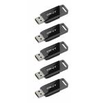 Pny - Attach� X - USB-Flash-Laufwerk - 32 GB - USB 3.2 Gen 1 (Packung mit 5) (P-FD32GX5ATTX-EF)