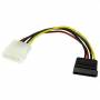 Startech - StarTech.com 4 Pin Molex auf SATA Kabel - LP4 / Serial-ATA Stromadapter - Stromkabel - 15 PIN SATA Power (M) - interne Stromvers