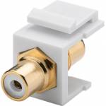 Wentronic - Goobay 79676 - Flach - Wei - RCA - RCA - Weiblich - Weiblich (79676)