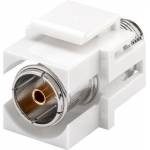 Goobay 79933 -Flach -Wei -F-stecker -Weiblich -W - Goobay 79933 - Flach - Wei - F-Stecker - Weiblich - Weiblich - Kunststoff (79933)