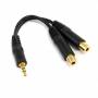 Startech - StarTech.com Stereo Splitter Kabel - 3,5mm Klinke Stecker auf 2x 3,5mm Buchse - Audio-Splitter - 26 AWG - Mini-Phone Stereo 3,5 