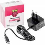 Raspberry - Offizielle Black Raspberry Pi 5.1V/3A PSU, Netzteil