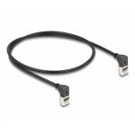  "Delock-RJ45 Network cable Cat.6A S/ FTP Slim 90 top / top angled 0, 5 m black (80280)-Delock-Hardware/Electronic"