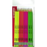 Stabilo It12 / Multi-colour 110-490712 Fluo Colouring Pencils - Stabilo It12/110-490712 Fluo Colouring Pencils, Multi-colour