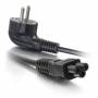 Cables To Go - C2G Laptop Netzkabel - Stromkabel - IEC 60320 C5 zu CEE 7/7 (M) - Wechselstrom 250 V - 2 m - geformt - Schwarz - Europa