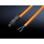 Rittal - SZ Led system light connection cable - Stromkabel (W) - 100-240 V - 3,0m - orange - 1 Stck (2500420)