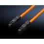 Rittal - SZ Led system light connection cable - Stromkabel (W) (M) - 100-240 V - 1,0m - orange (Packung mit 5) (2500450)