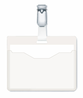 Durable - DURABLE Namensschild m Clip 60x90mm 25er Pck transparent