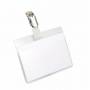 Durable - DURABLE Namensschild m Clip 60x90mm 25er Pck transparent