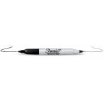 Dymo - Sharpie Twin Tip, Schwarz, Feine Spitze, Schwarz, Grau, Fein / Ultrafein, 0,5 mm