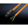 Rittal - SZ Led system light connection cable - Stromkabel - 100-240 V - 3,0m - orange (2500500)