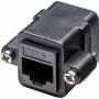 Wentronic - goobay - Netzwerkkoppler - RJ-45 (W) bis RJ-45 (W) - UTP - CAT 6 - Schwarz (81365)