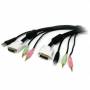  "Startech-1,8m 4-in-1 USB DVI KVM Kabel mit Audio und Mikrofon (USBDVI4N1A6)-Startech-Accessories"