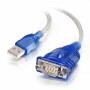Cables To Go - C2G USB to DB9 Serial Adapter Cable - Serieller Adapter - USB - RS-232 - Blau (81632)