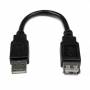 Startech - Startech.com 6 Inch M/f Usb 2.0 Extension Adapter Cable A To A