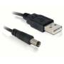 Delock - DELOCK USB Kabel A -> DC 5,5x2,1 St/St 1.00m