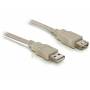 Delock - DELOCK USB Verl. A -> A St/Bu 3.00m grau