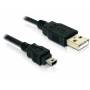 Delock - DELOCK USB Kabel A -> Mini-B St/St 1.50m sw