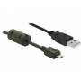 Delock - DELOCK USB 电缆 A-> Micro-B 公头/公头 1.00m 黑色