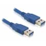 Delock - DELOCK USB Kabel A -> A St/St 3.00m blau