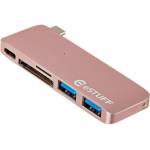 Estuff - Allure Series - Hub - 2 x SuperSpeed USB3.0 x USB-C - Desktop (ES84121-ROSE)