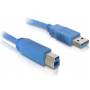 Delock - DELOCK USB3.0 Kabel A -> B St/St 3.00m blau