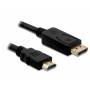 Delock - DELOCK Displayport Kabel DP -> HDMI St/St 1.00m schwarz