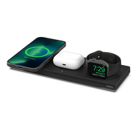 Belkin - BELKIN WRLS 3-IN-1 CHRG PAD W/ MAGSAFE F/ IPHONE 12/13 SERIES BLACK (WIZ016VFBK)