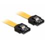 Delock - DELOCK SATA-Kabel SATA III -> SATA St/St 0.30m gelb Clips
