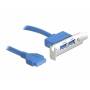 Delock - DELOCK Slotblech 2x USB3.0 LowProfile