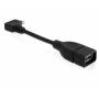 Delock - USB 2.0 Adapter, Micro USB Stecker 90 > USB-A Buchse