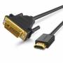 Ugreen - 30116, 1 m, DVI, HDMI, Mnnlich, Mnnlich, Gerade