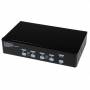 Startech - StarTech.com 4 Port Dual Link DVI USB KVM Switch mit Audio - Hochauflsender DVI KVM Desktop Umschalter - KVM-/Audio-/USB-S
