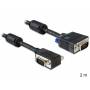 Delock - DELOCK VGA-Kabel D-Sub15 -> D-Sub15 St/St 2.00m sw 90