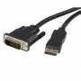 Startech - StarTech.com 3m DisplayPort auf DVI Adapter Konverter Kabel / DP zu DVI (Stecker/Stecker) max. Auflsung 1920x1200/ 1080p -