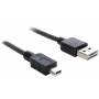 Delock - DELOCK USB Kabel A -> Mini-B St/St 1.00m sw Easy USB