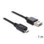Delock - DELOCK USB Kabel A -> Micro-B St/St 1.00m sw
