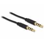 Delock - Audiokabel Klinke 3,5mm 4Pin > 3,5mm Stecker 4Pin