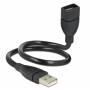 Delock - DELOCK USB Verl.A -> A St/Bu 0.35m ShapeCable sw