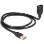 Delock - DELOCK USB Verl.A -> A St/Bu 1.00m ShapeCable sw